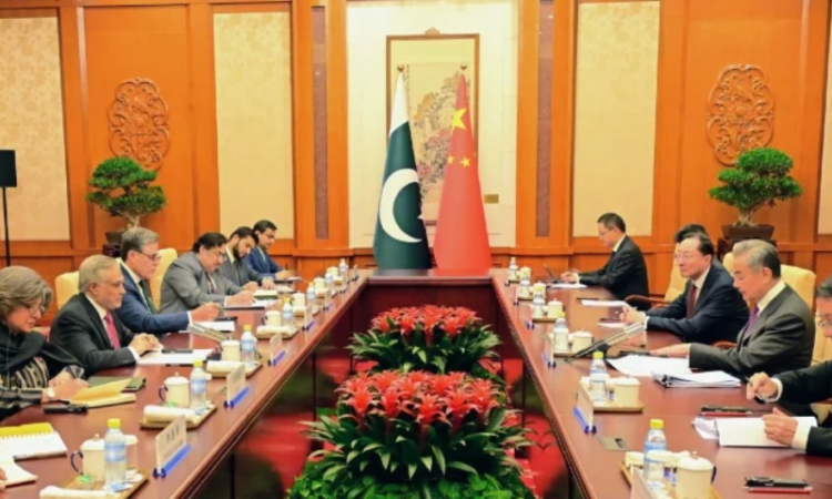 Ishaq Dar, Wang Yi stress Pakistan–China friendship as key to regional peace, launch 75th anniversary logo