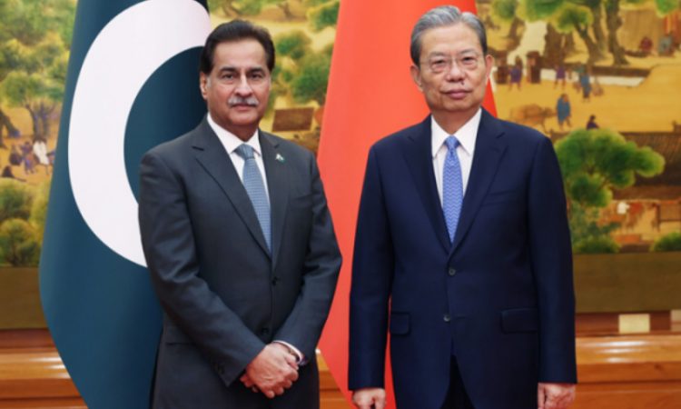 Speaker NA Ayaz Sadiq meets Chinese NPC Chairman to strengthen bilateral ties