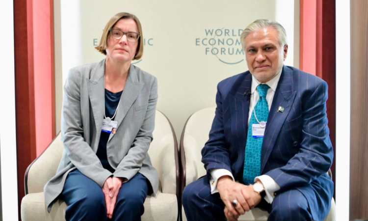 Ishaq Dar meets ICRC president in Davos, discusses enhanced humanitarian cooperation