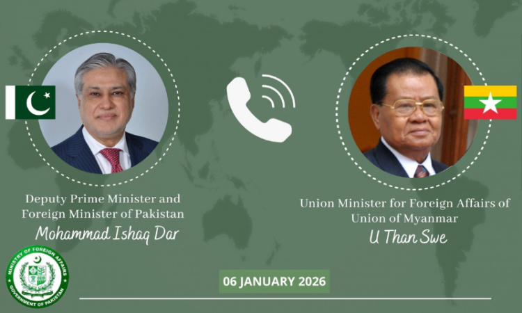 Ishaq Dar, Myanmar FM discuss bilateral ties in phone call