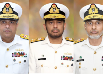 Three Pakistan Navy Rear Admirals promoted to the rank of Vice Admiral