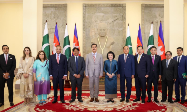 Pakistan Senate Chairman meets Cambodian National Assembly President, reaffirms bilateral ties