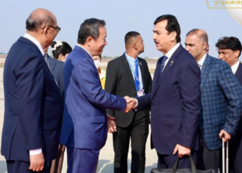 Senate Chairman Yousuf Raza Gilani arrives in Cambodia on official visit