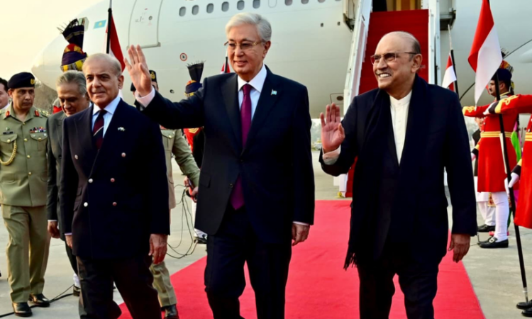 Kazakhstan President Kassym-Jomart Tokayev arrives in Pakistan for two-day official visit