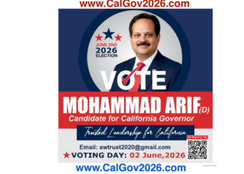 Mohammad Arif emerges as leading Democratic contender in California Gubernatorial race