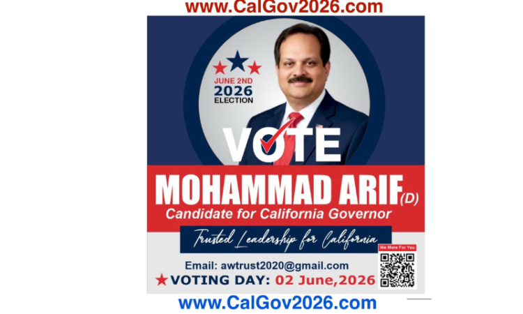 Mohammad Arif emerges as leading Democratic contender in California Gubernatorial race