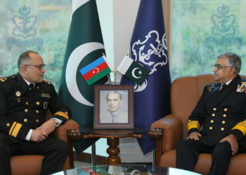 Commander Azerbaijan Naval Forces meets Pakistan Navy Chief, discusses maritime cooperation