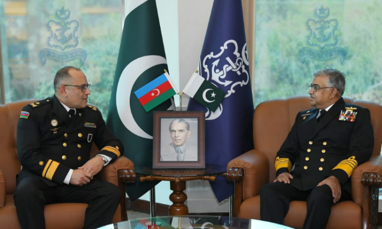 Commander Azerbaijan Naval Forces meets Pakistan Navy Chief, discusses maritime cooperation