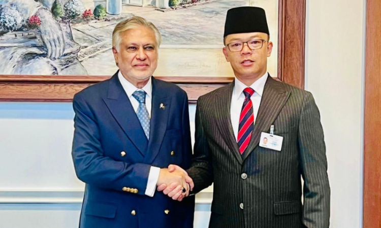 Dar meets Indonesian FM on sidelines of UNSC briefing, reaffirms support for Palestine