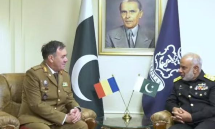 Romanian defence delegation meets Pakistan Navy Chief to discuss bilateral cooperation