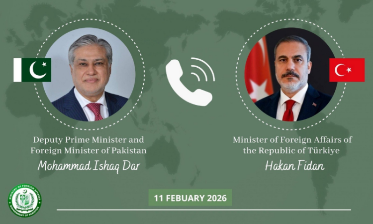 Dar, Turkish FM Hakan Fidan discuss regional developments