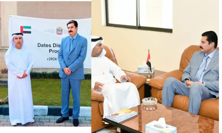 UAE Ambassador gifts dates for deserving families of Khyber Pakhtunkhwa.