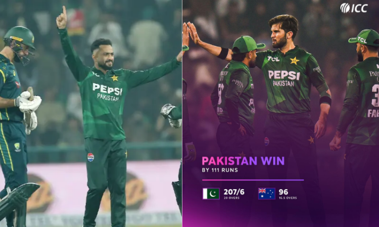 Pakistan whitewash Australia with 111-run win in final T20I