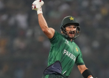 Farhan’s century powers Pakistan to 212 against Sri Lanka in Super Eight clash