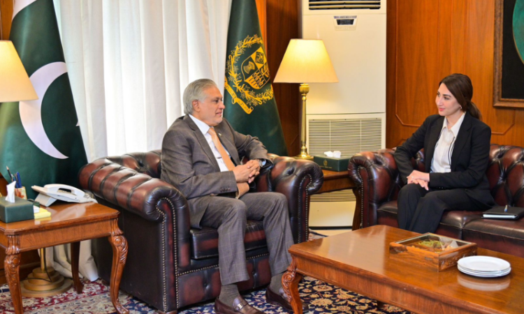Ishaq Dar meets Natalie A. Baker to discuss bilateral cooperation