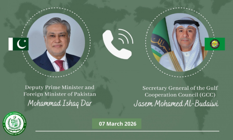 Ishaq Dar holds talks with GCC Secretary-General on regional stability