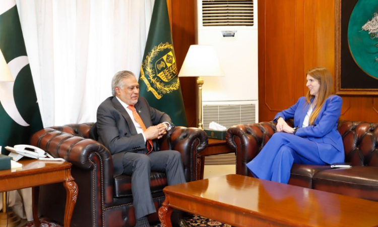 Ishaq Dar meets British High Commissioner, calls for de-escalation in Middle East