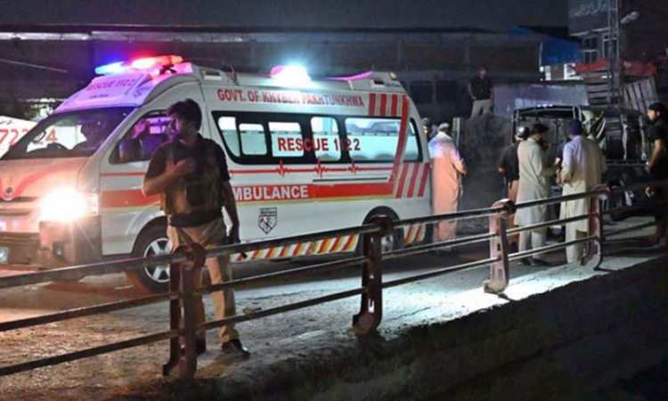 Seven policemen martyred in IED attack on police vehicle in Lakki Marwat