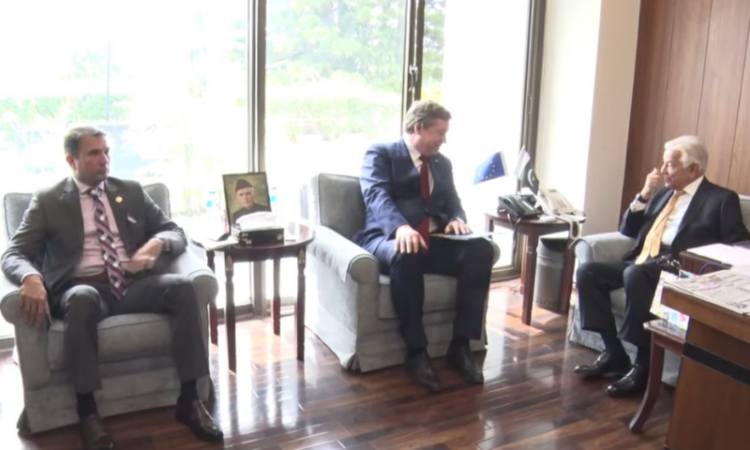 EU Ambassador meets Defence Minister Khawaja Asif, discusses cooperation and security