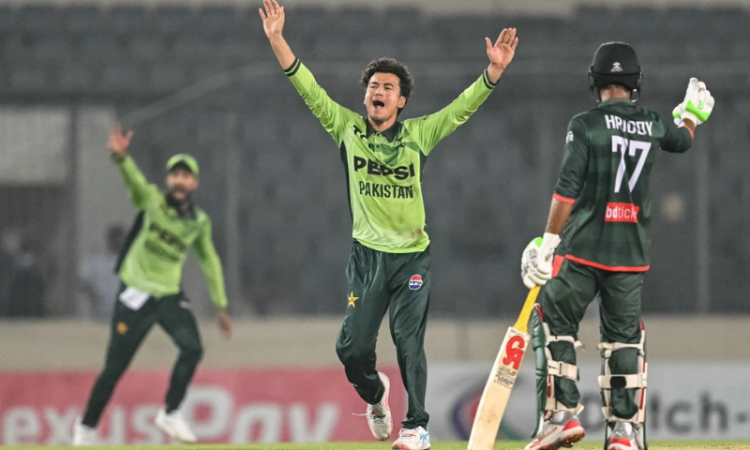 Maaz Sadaqat stars with bat and ball as Pakistan thrash Bangladesh by 128 runs in rain-hit ODI