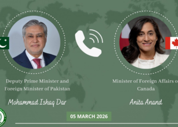 Dar, Canadian FM discuss bilateral ties, regional developments in phone call