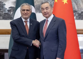 Dar, Wang Yi discuss Middle East situation, call for immediate ceasefire