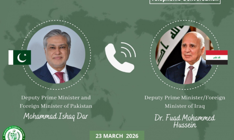 Ishaq Dar, Iraqi counterpart discuss regional tensions, stress need for de-escalation