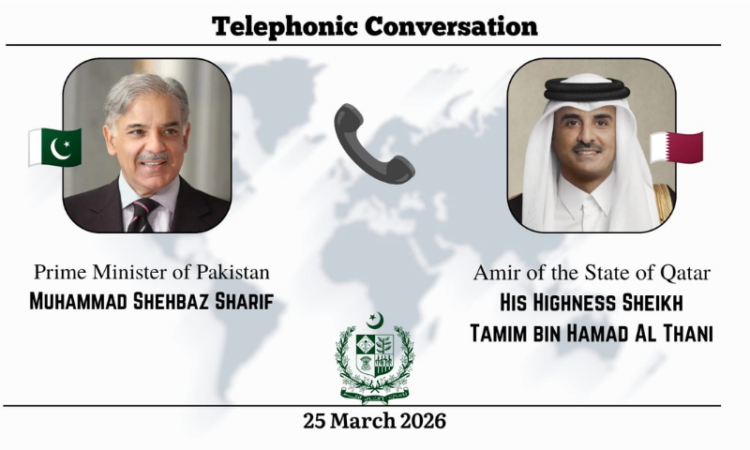 PM Shehbaz reaffirms solidarity with Qatar, urges de-escalation in call with Amir