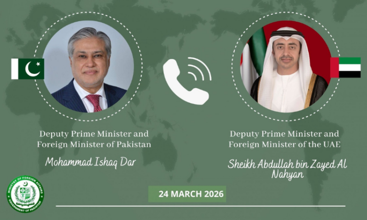 Dar, UAE counterpart discuss regional situation, stress need for de-escalation