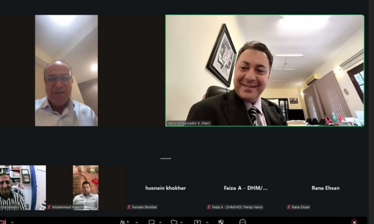 Pak Envoy holds virtual katchehri with diaspora in Vietnam, Laos