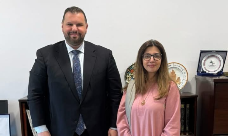 Romanian envoy meets ambassador Ayesha Ali