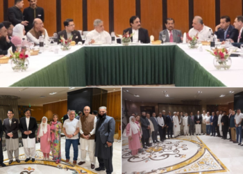 Ahmed Chinoy hosts reception in honour of Acting Senate Chairman