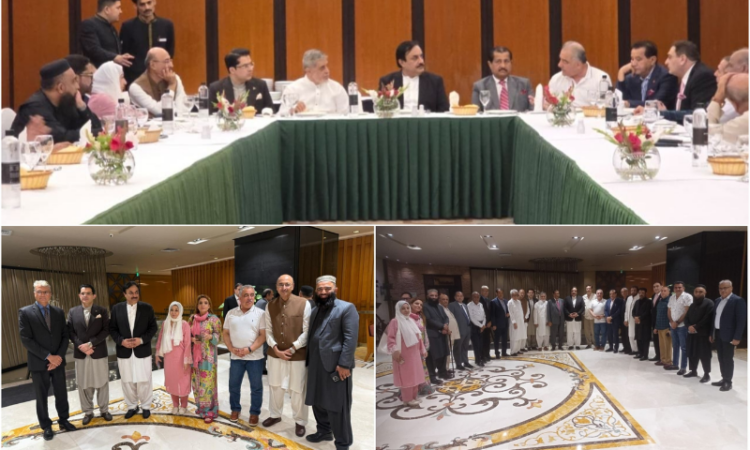 Ahmed Chinoy hosts reception in honour of Acting Senate Chairman