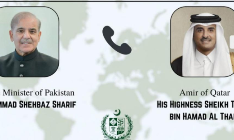 PM Shehbaz holds cordial telephone call with Amir of Qatar
