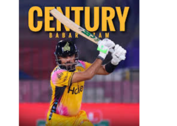 Babar Azam’s century powers Zalmi to 255/3 against Gladiators in PSL 11 clash