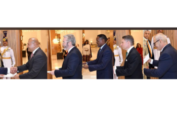 President Zardari receives credentials from envoys of six countries, discusses expanding bilateral cooperation
