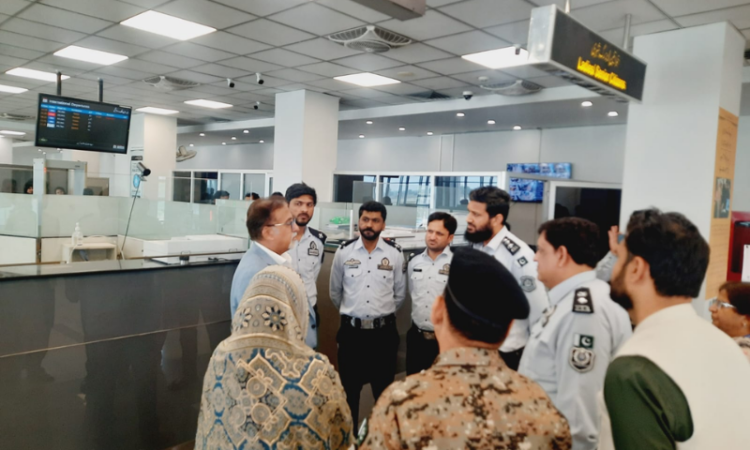 MoD Aviation Chief reviews operations at Faisalabad International Airport