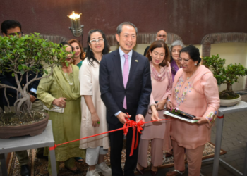 Japanese Ambassador opens “Spring Reverie: Crafts of Pakistan” Sogetsu Ikebana Exhibition in Lahore