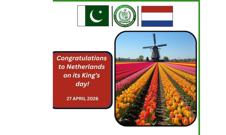 Pakistan felicitates Netherlands on King’s Day