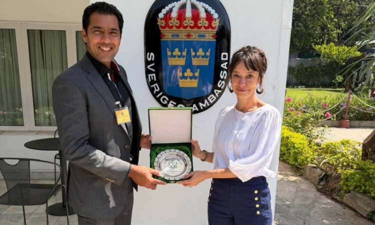 PTF president meets ambassador of Sweden