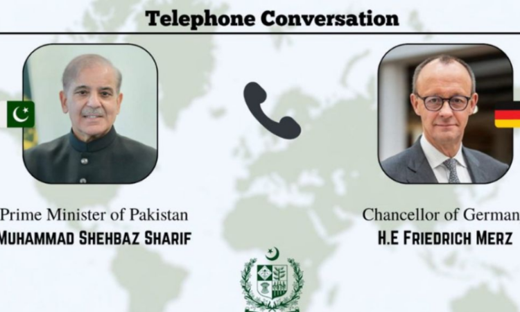 PM Shehbaz holds telephone talk with German Chancellor on Middle East peace