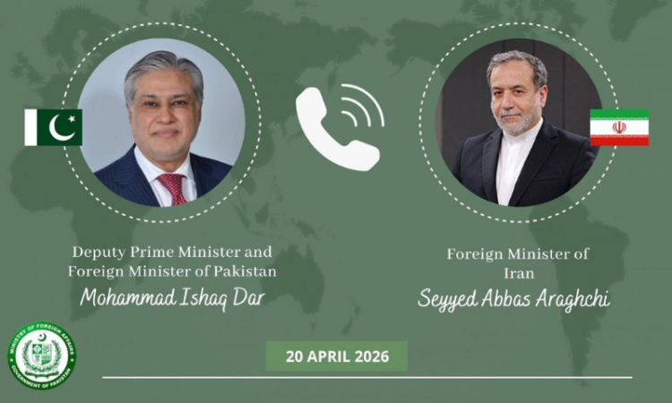 Dar, Araghchi discuss ceasefire, regional stability in second call within 24 hours