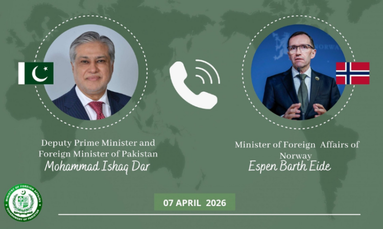 Norway backs Pakistan’s peace efforts as Dar holds key diplomatic call