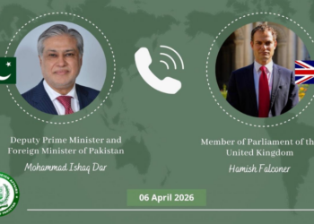 Dar, UK Minister Hamish Falconer discuss regional situation, reaffirm bilateral ties