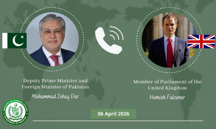 Dar, UK Minister Hamish Falconer discuss regional situation, reaffirm bilateral ties