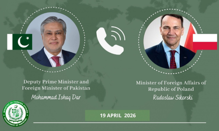 Pakistan, Poland FMs discuss bilateral ties, regional developments