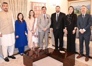 Romanian Ambassador calls on Chairman Senate, presents him official album