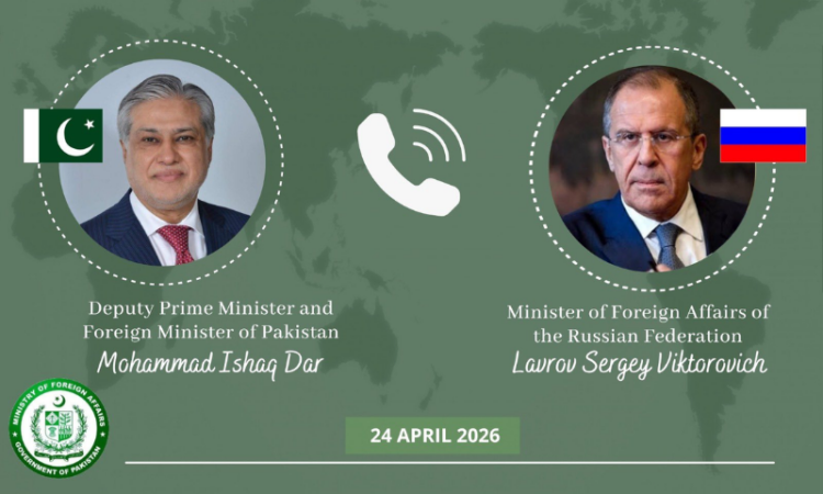 Dar, Lavrov discuss bilateral ties, regional diplomacy in phone call