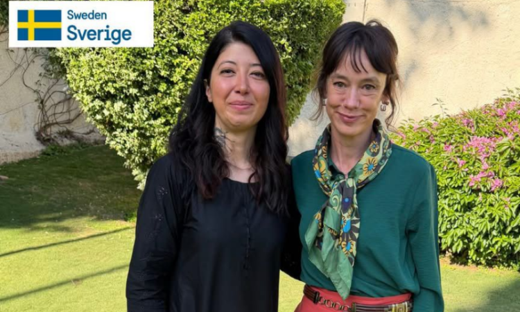 Sweden’s Ambassador meets adventurer Samar Khan in Islamabad