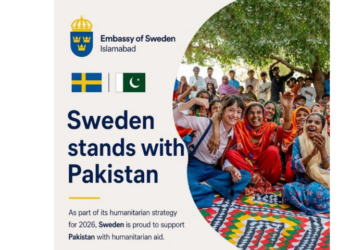 Sweden announces $6 million humanitarian aid package for Pakistan